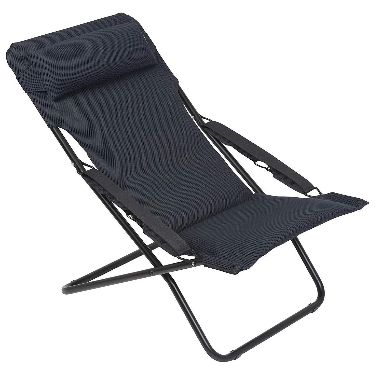 outdoor garden beach camping folding recliner sun lounger swing sling lounge chair