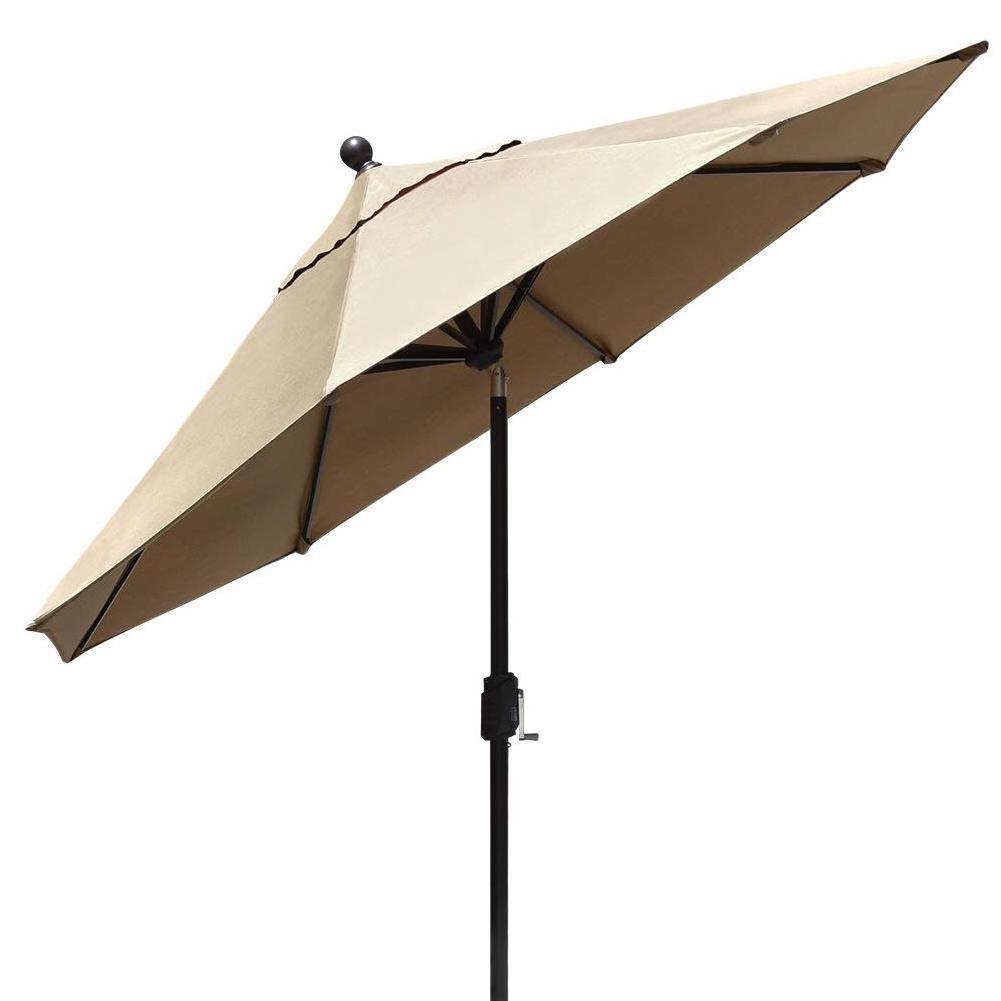 garden furniture Patio Outdoor  Market Umbrella with Push Button Tilt/Crank, 6 Ribs 10 ft Big Waterproof Sunshade