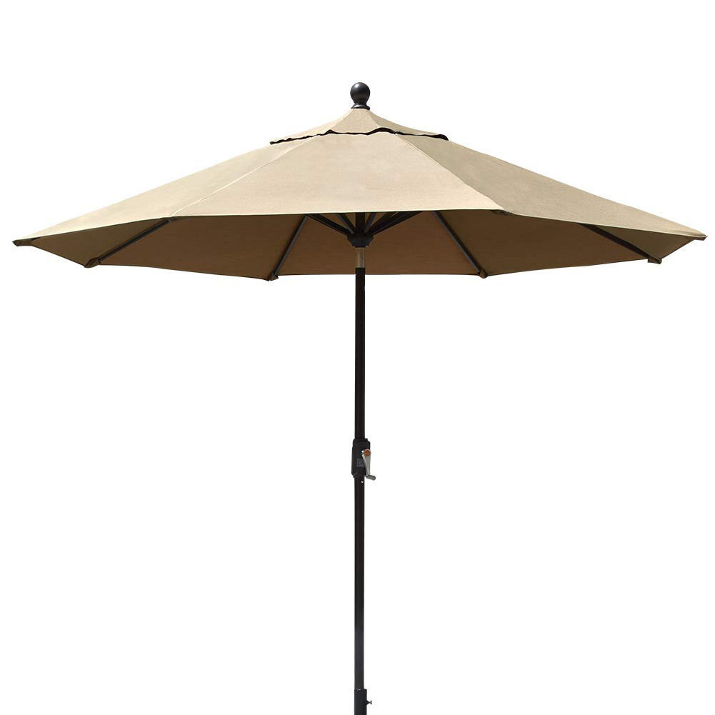 garden furniture Patio Outdoor  Market Umbrella with Push Button Tilt/Crank, 6 Ribs 10 ft Big Waterproof Sunshade