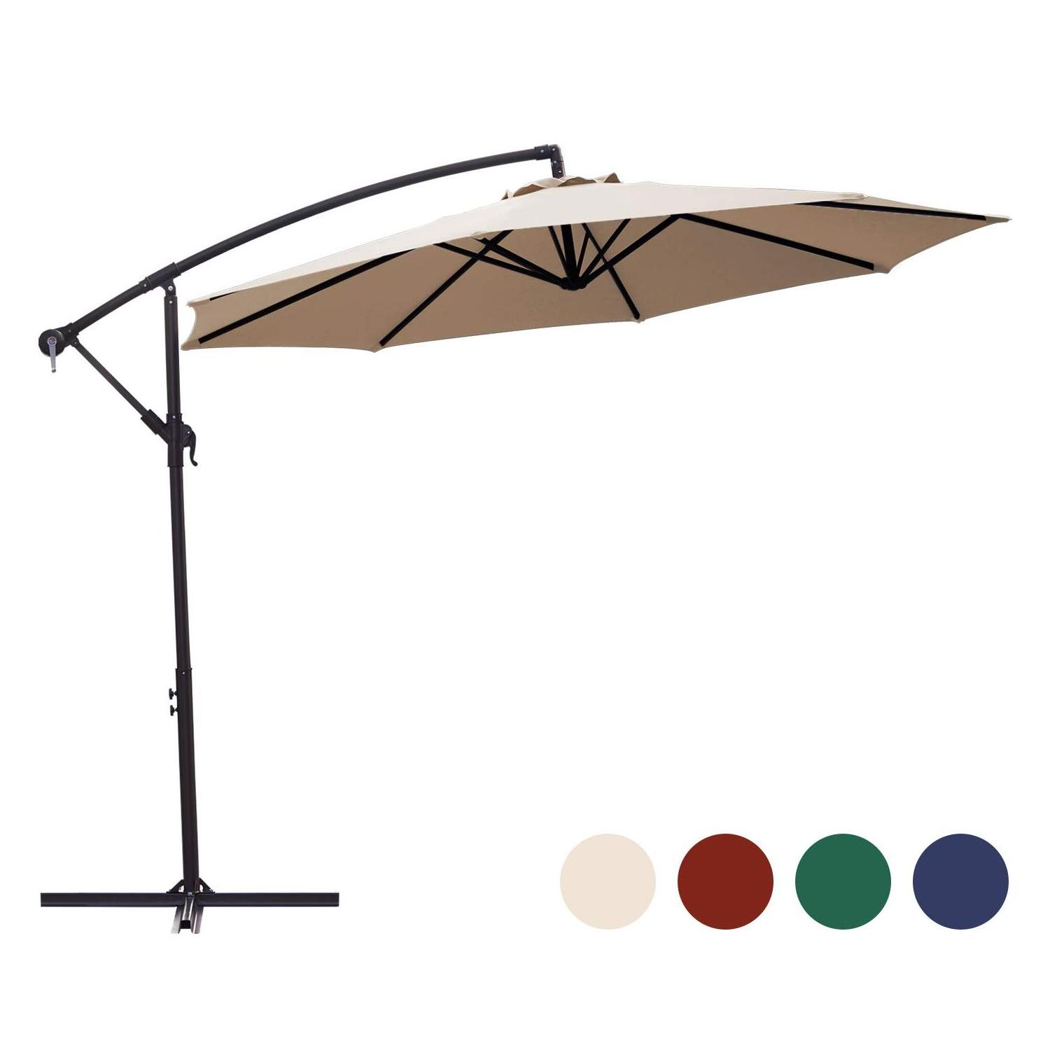 parasol Waterproof cantilever  Hanging market  with Crank balcony pool cafe Outdoor  patio  Garden Banana  Umbrella