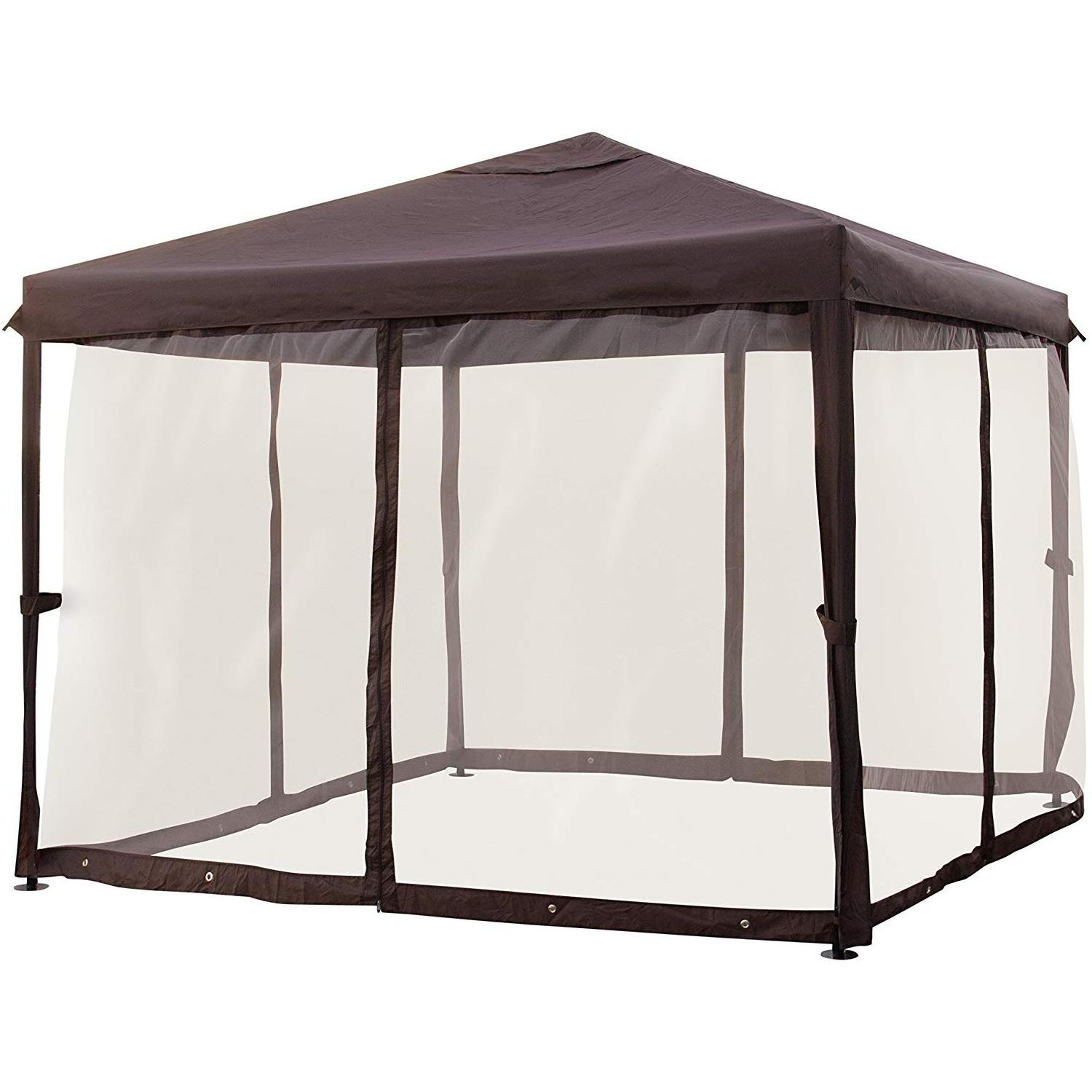 Outdoor Garden Patio Canopy Gazebo  Enclosed Mesh Insect Screen