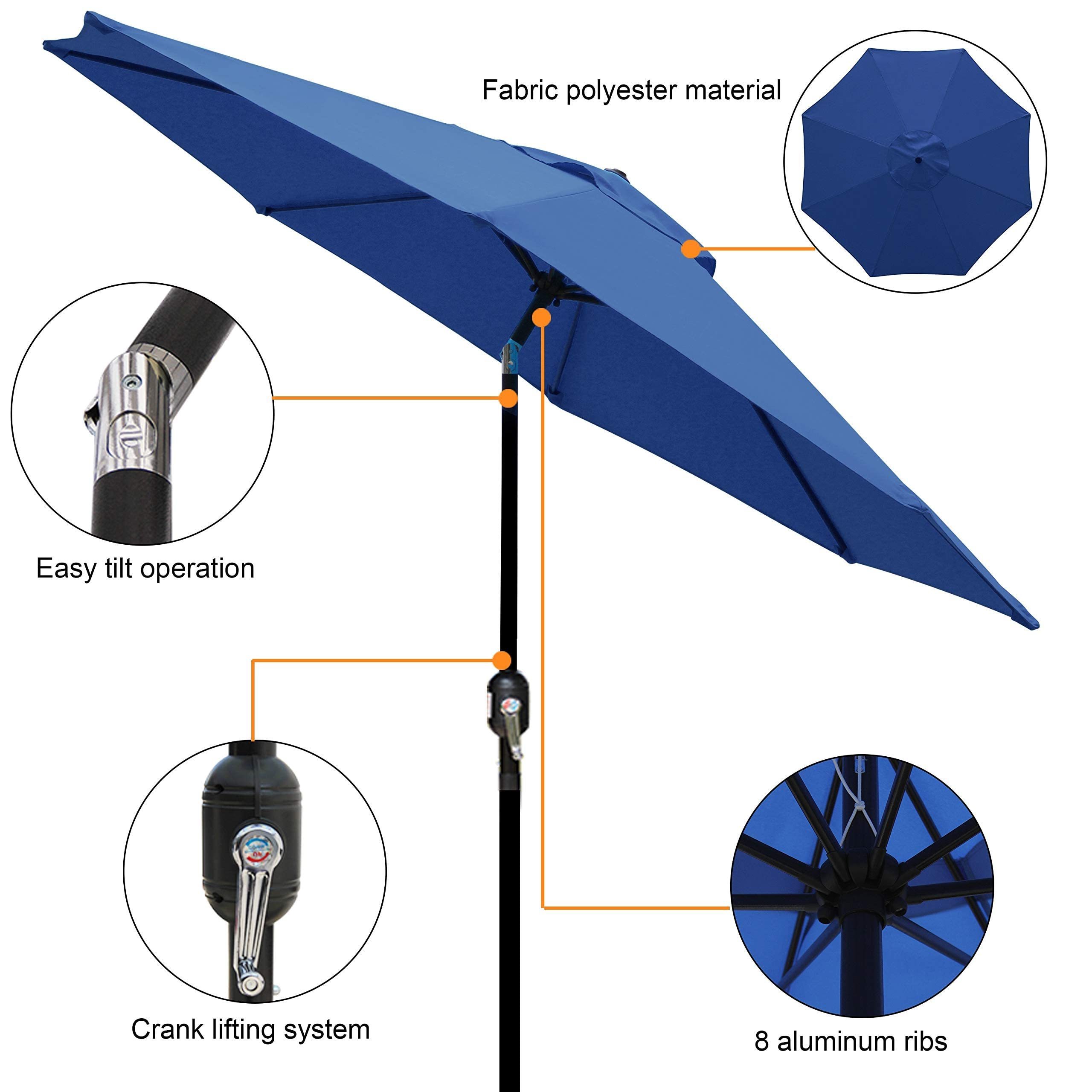 Outdoor garden patio Sun  Clip  for beach  Umbrella