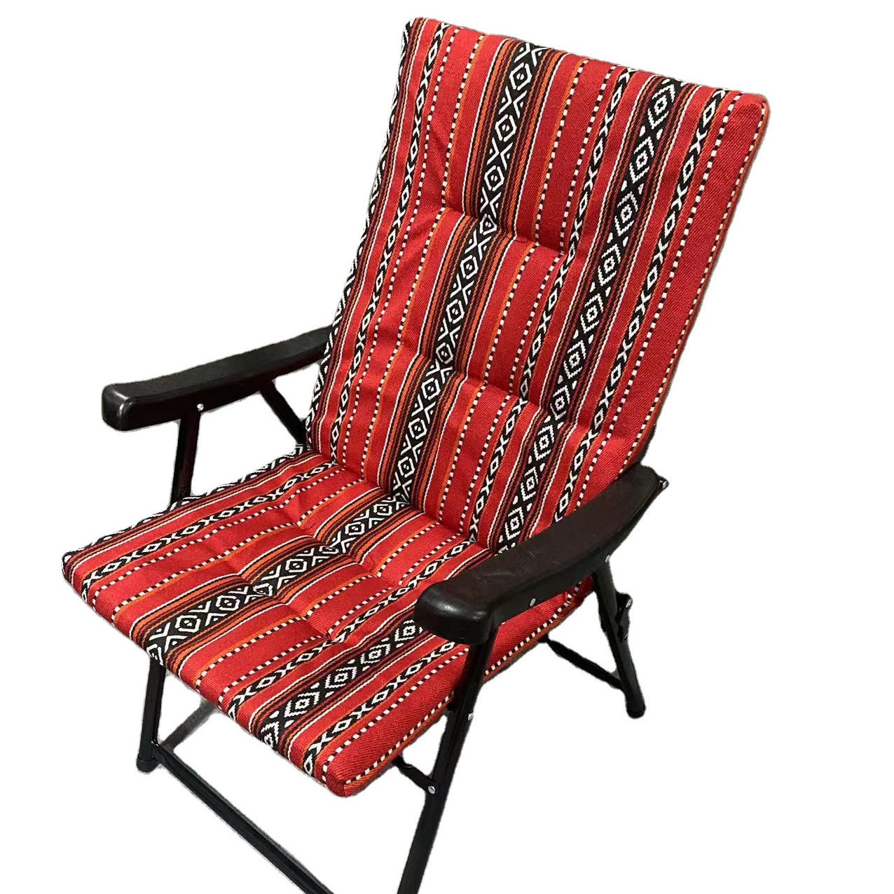 Portable Folding Leisure Lazy for Camping Picnic Patio outdoor indoor Saudi Sadu Fabric Arabic chair  With Cushion