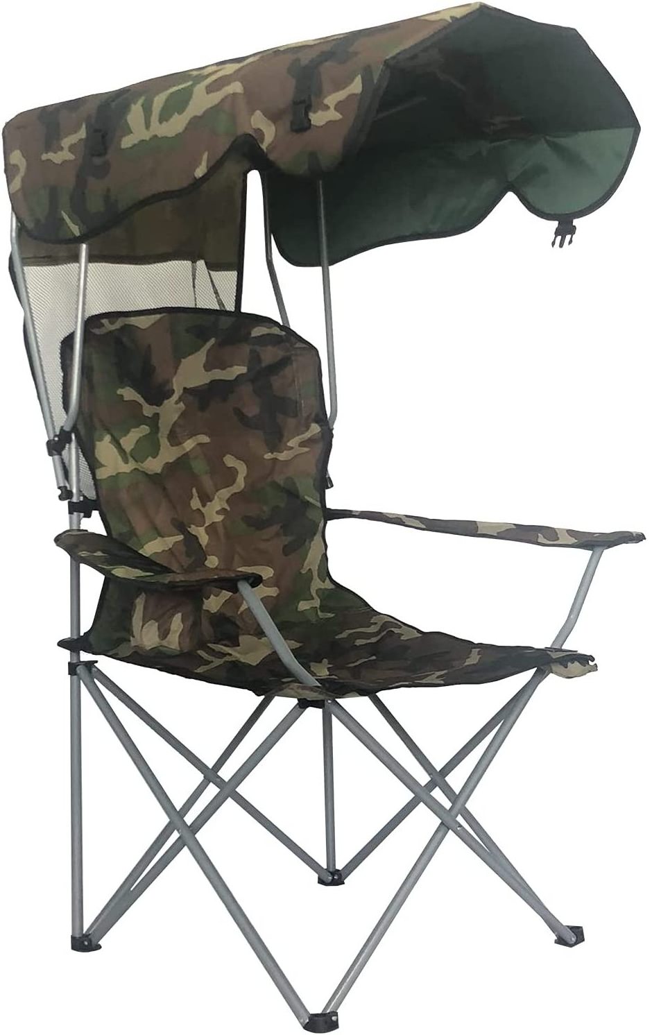 moon arm traveling outdoor partio balcony with shade  canopy foldable Lightweight picnic folding garden camping beach  chair