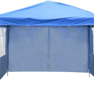 folding Shelter Canopy 10' x 10'ft with side walls,with 4 Removable Sidewalls Blue gazebo