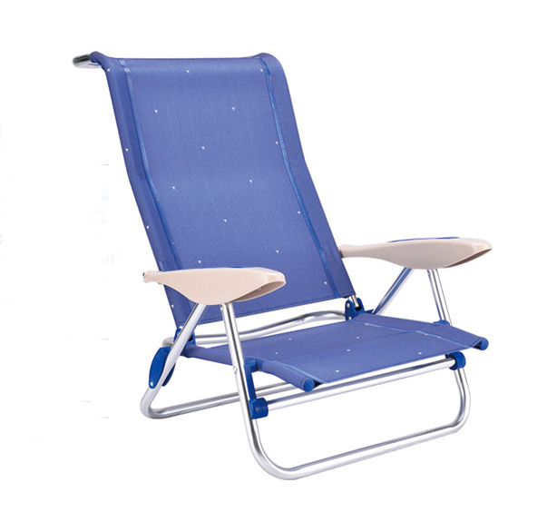 Bahama Camping Chair Aluminum Lounge Lounger Folding Foldable Beach Leisure Backrest Teslin Fishing Chair