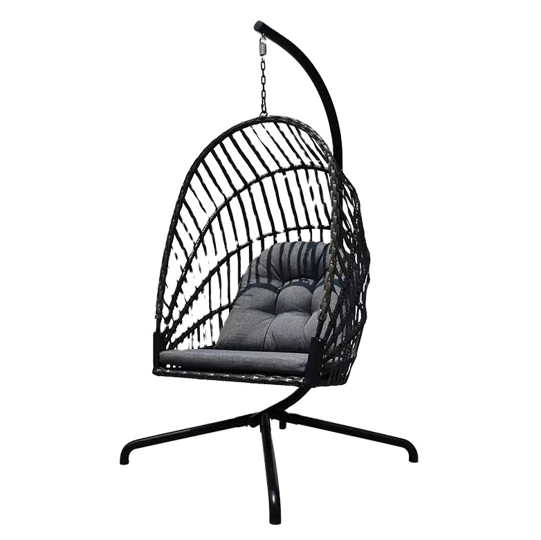 Outdoor Folding Modern Patio Wicker Hanging Swing  egg hammock rattan chair