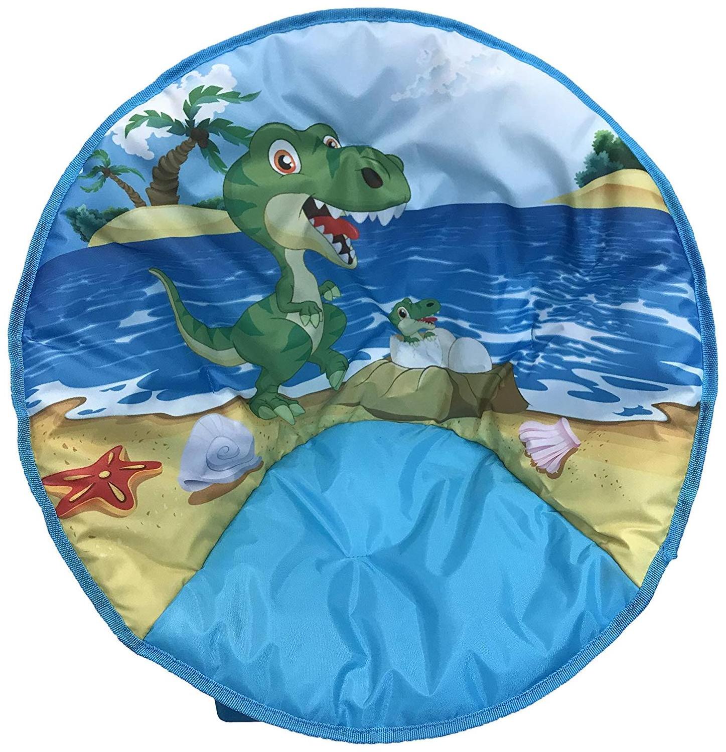 Folding Camping Moon Saucer Chair with Suede Pad  Comfortable Kids  for Indoor and Outdoor Beach