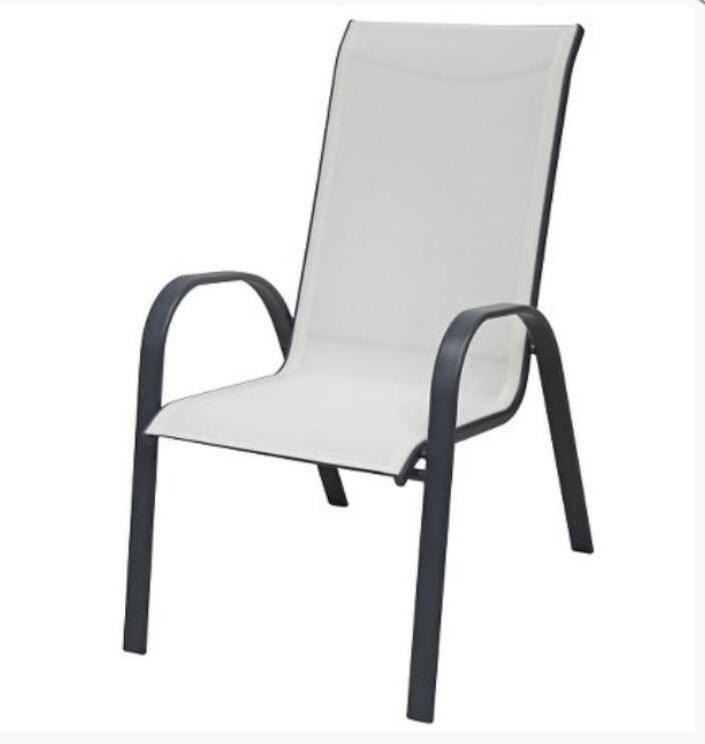 patio outdoor garden stacking dining  sling chair