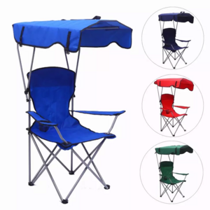 moon arm traveling outdoor partio balcony with shade  canopy foldable Lightweight picnic folding garden camping beach  chair