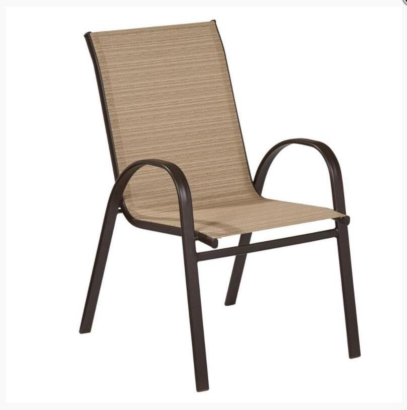 patio outdoor garden stacking dining  sling chair