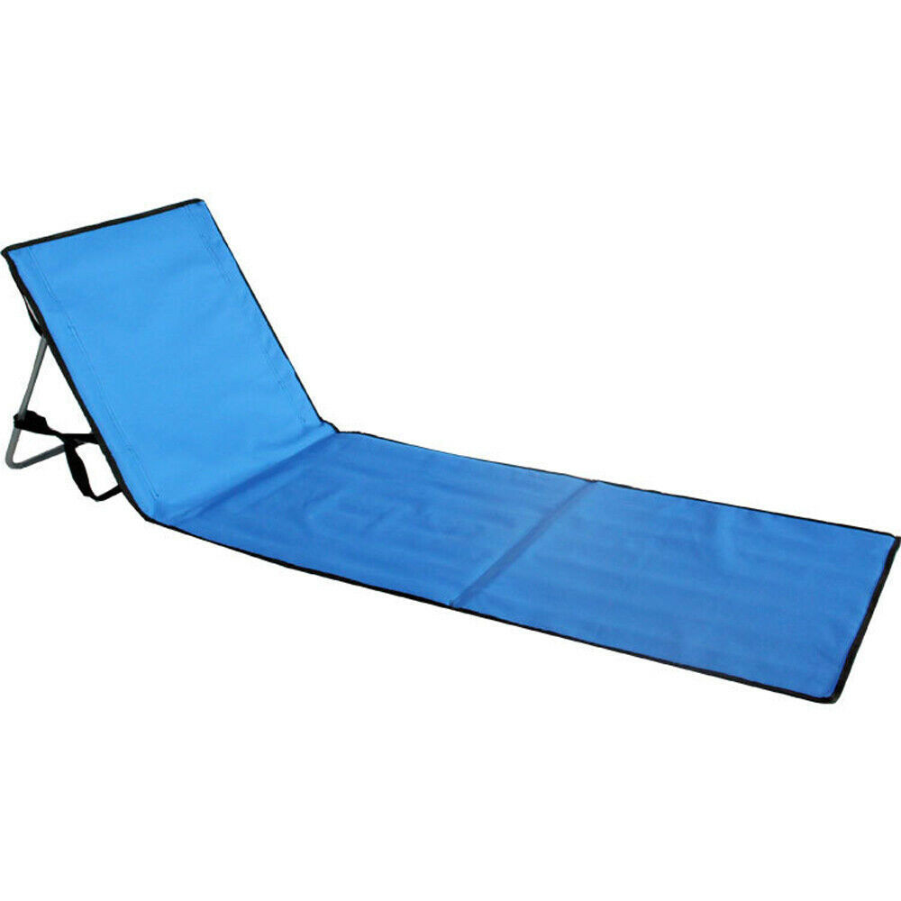 Folding Beach Picnic Reclining Chaise Lightweight Yard Lawn Camping Lounge  mat Chair