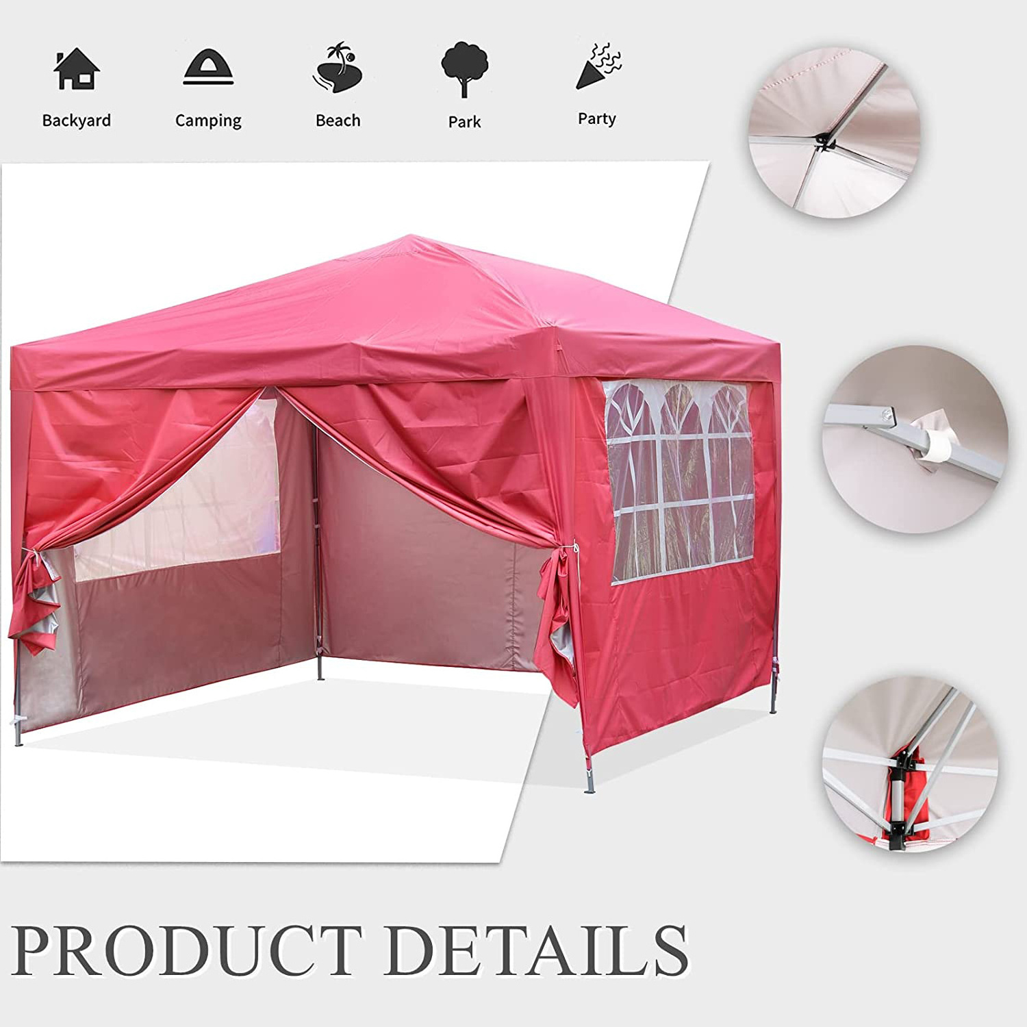 10x10 3M Pop Up  Canopy outdoor garden patio show advertising event party show Folding mosquito Marquee awning tent  gazebo