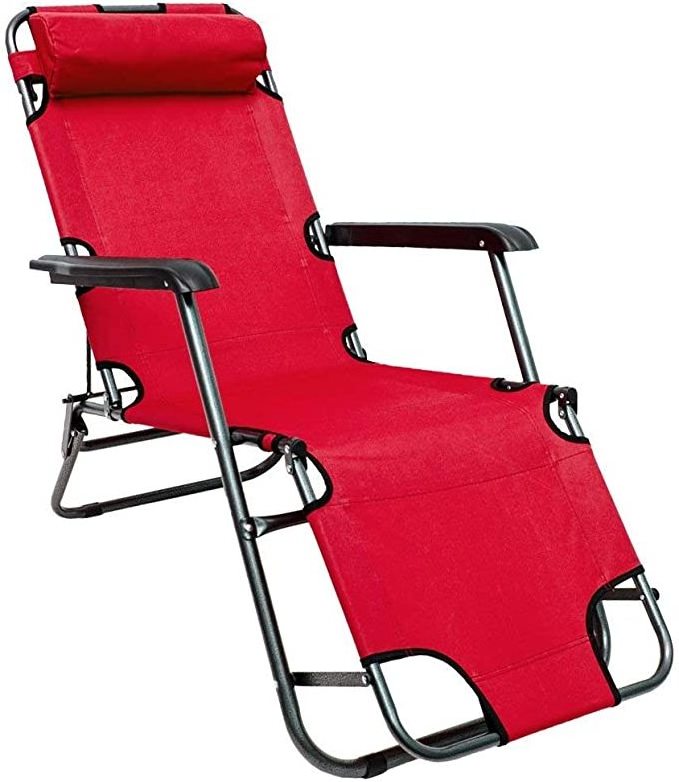 Two Positions Portable  Camping Folding Recliner Bed lounge Outdoor Used Garden Sun Beach Chair