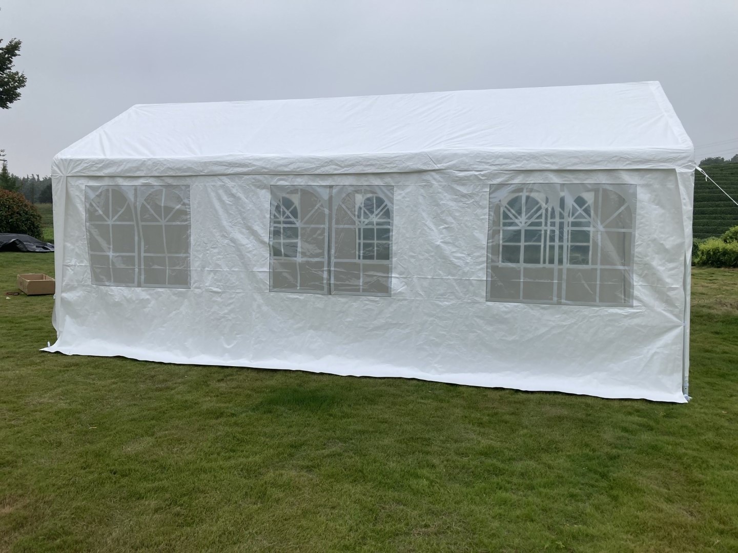 pavilion Good Quality  3x6m PE gazebo with 2 rooms blind large  trade show event tents outdoor wedding party