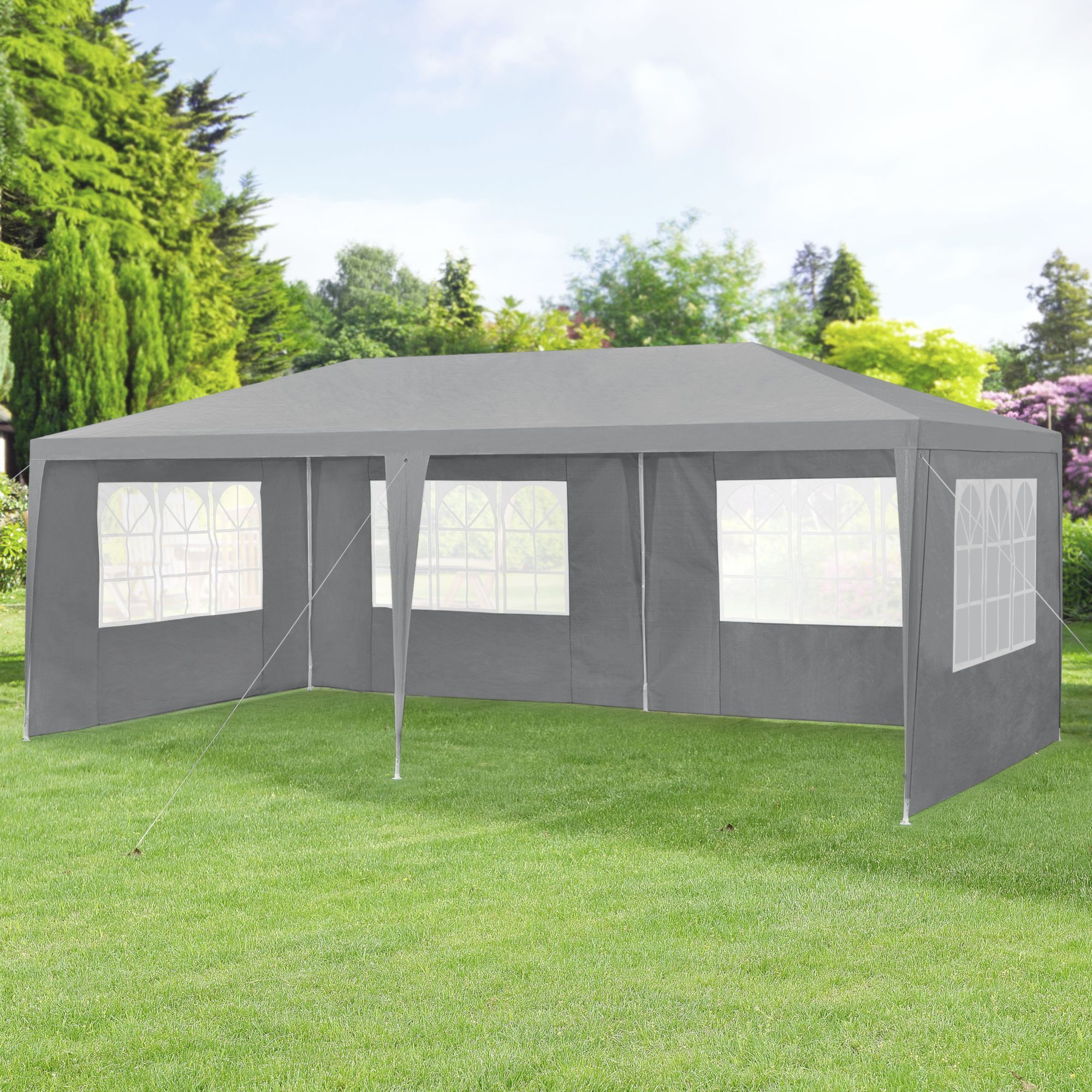 High Cost Performance  6x3m garden tent with full sidewalls,600x300cm party canopy,20x10 backyard gazebo