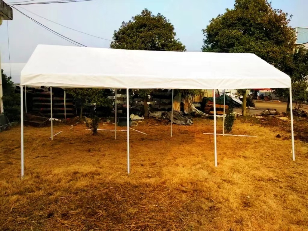 Long Service Life foldable sun shade voiture lateral gazebo in pvc  galvanized poles for carport