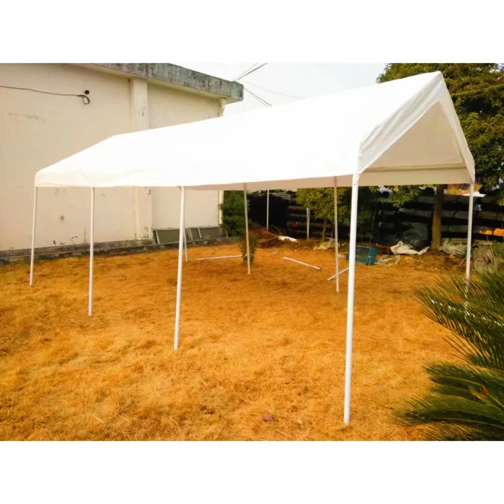 Long Service Life foldable sun shade voiture lateral gazebo in pvc  galvanized poles for carport