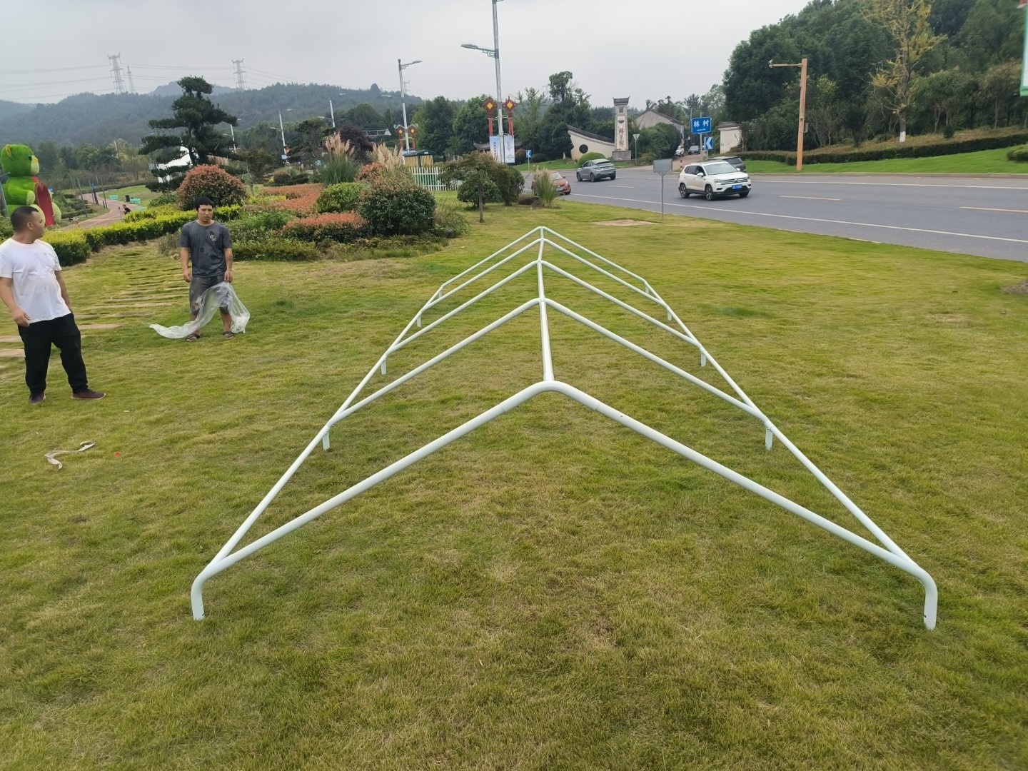 Long Service Life foldable sun shade voiture lateral gazebo in pvc  galvanized poles for carport