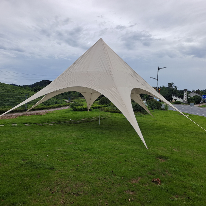 16x16x6M Factory Direct Sales huge luxury sunshade shelter outdoor party canopy camping star tent