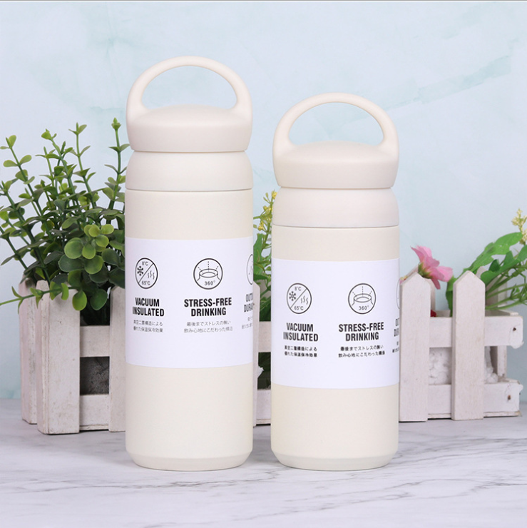 350/500ml Thermos Coffee Mug Stainless Steel Korean Japanese Double Wall Insulated Water Bottle