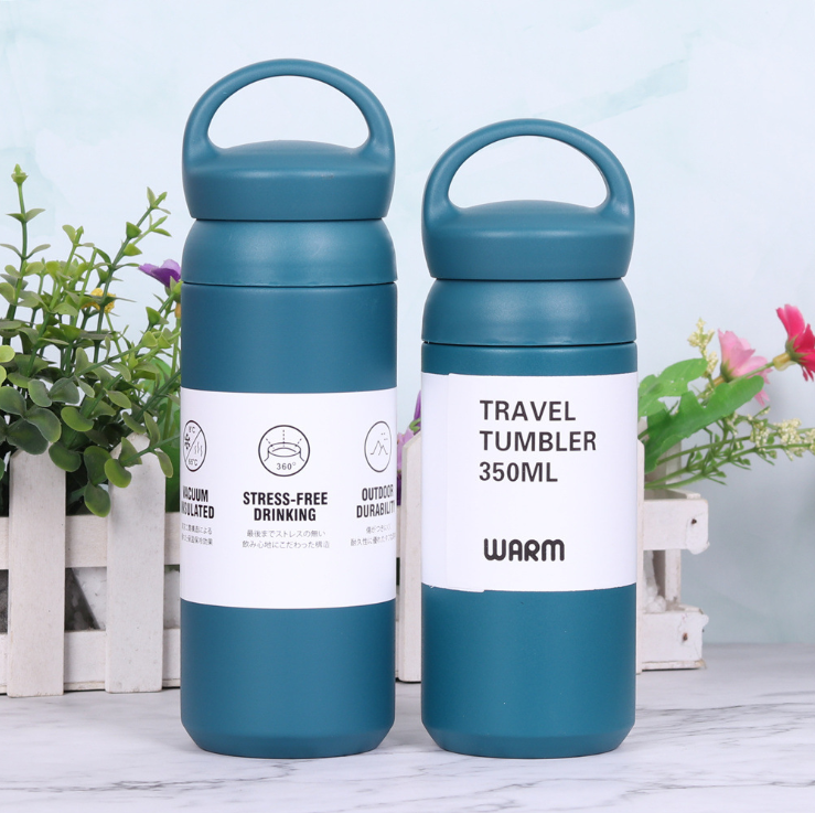 350/500ml Thermos Coffee Mug Stainless Steel Korean Japanese Double Wall Insulated Water Bottle