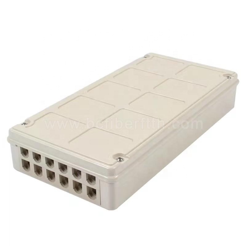 high quality Plastic terminal box 12 core wall mount or rack mount available Fiber Optic Joint Box Fiber Optic Patch Panel