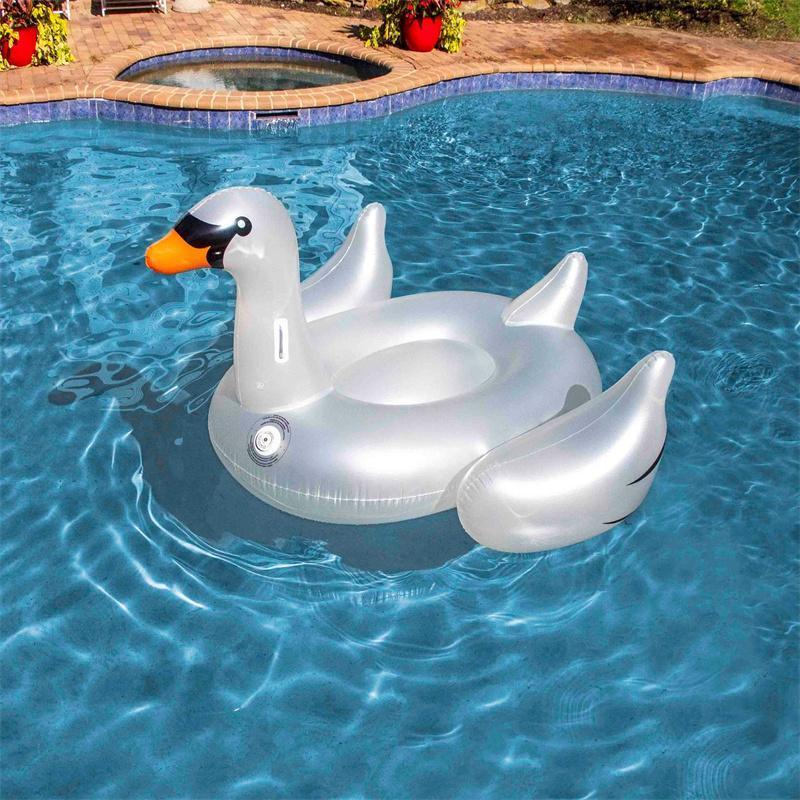 Floats W/Stable Legs Wings Large Ride Blow Up Summer Beach Swimming Party Big Raft Tube Decoration Tan Toys for Kids Adult