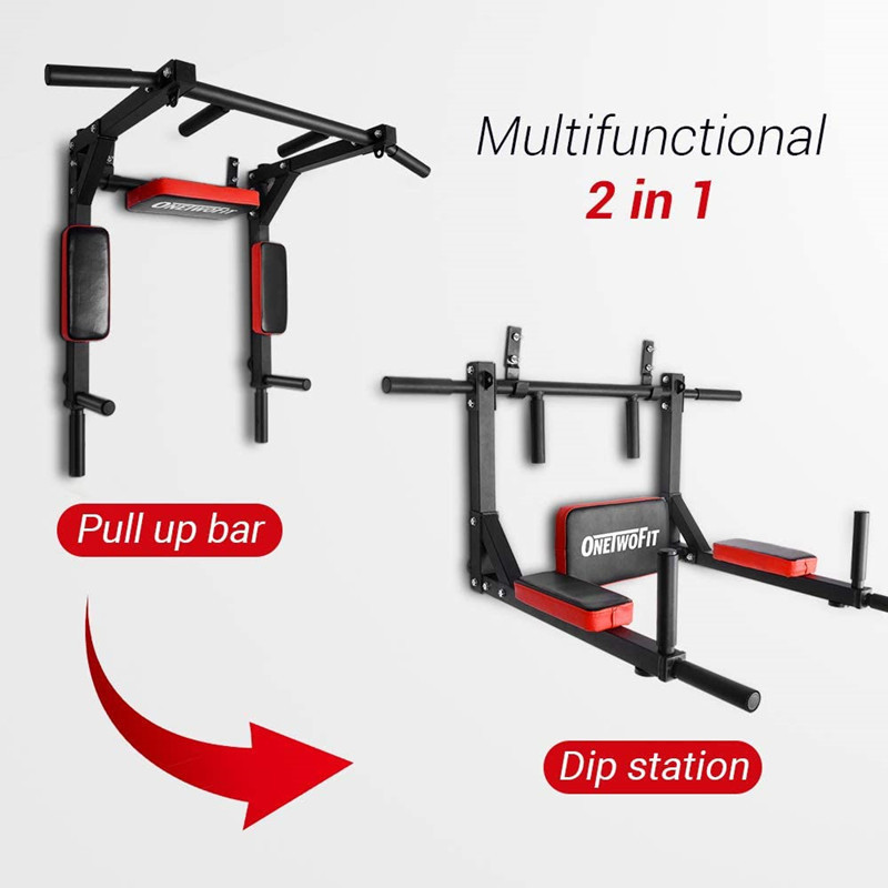 factory offer home gym equipment pull up with dip station the wall multi function chin up pull up bar station with cheap price