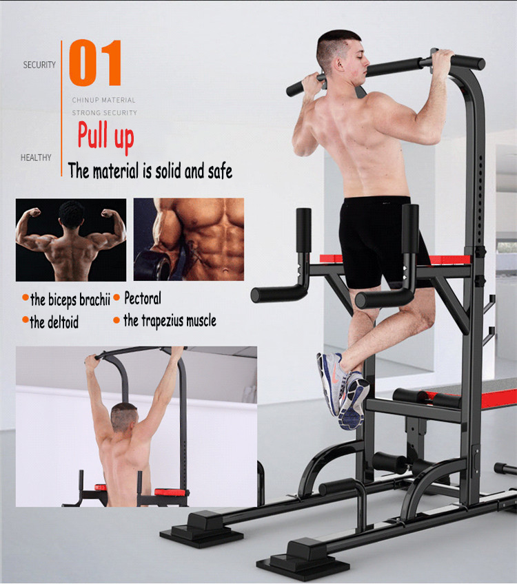 Multi gym equipment with factory cheap price power tower fitness pull up portable dip station pull up bar