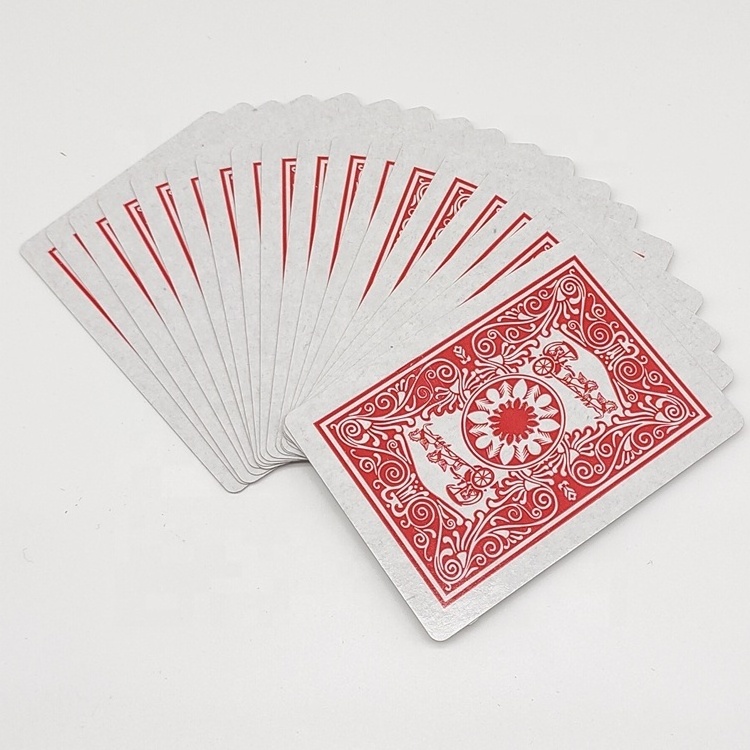 JP043 China Factory Supplier Cart Carriers Poker Cards Custom Printing 988 Cheap Paper Playing Cards