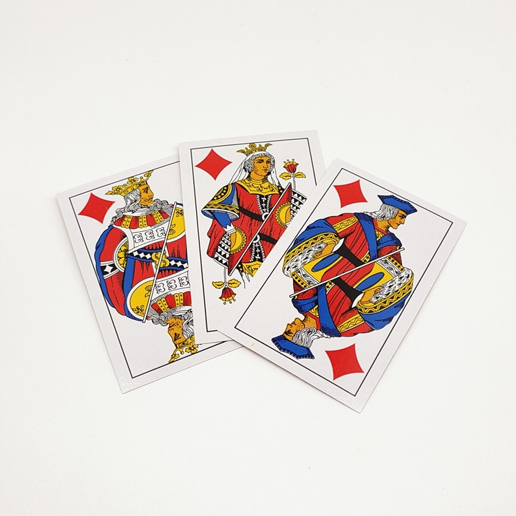 JP041 Playing Cards Manufacturer Supplier Custom Printed Tunisia 40 Cartes Jeu De Cartes Poker Cards No Index Cards Poker