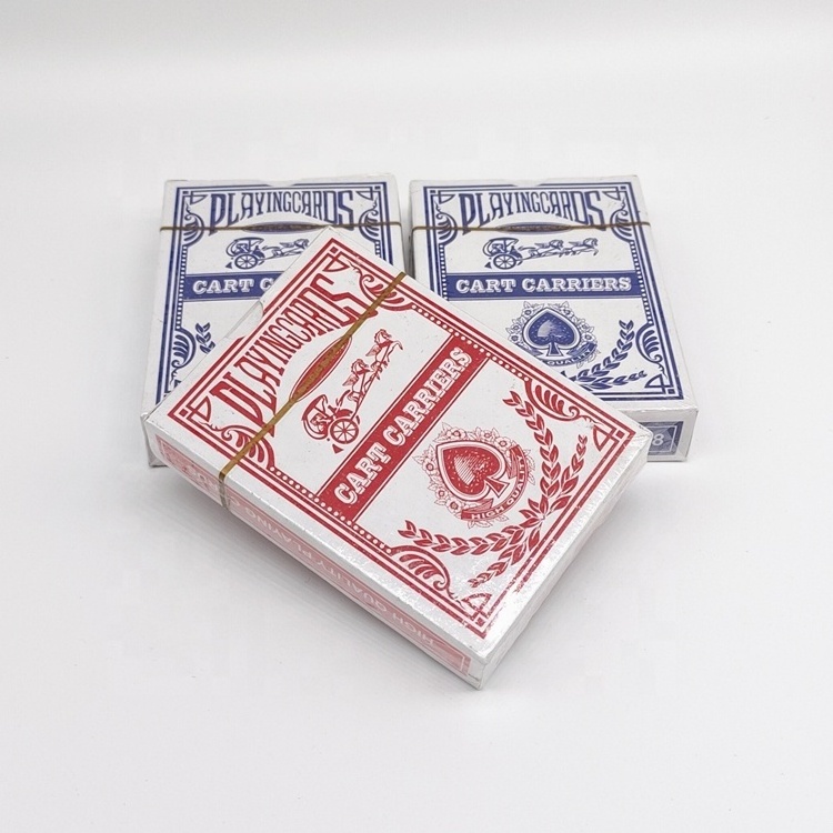 JP043 China Factory Supplier Cart Carriers Poker Cards Custom Printing 988 Cheap Paper Playing Cards