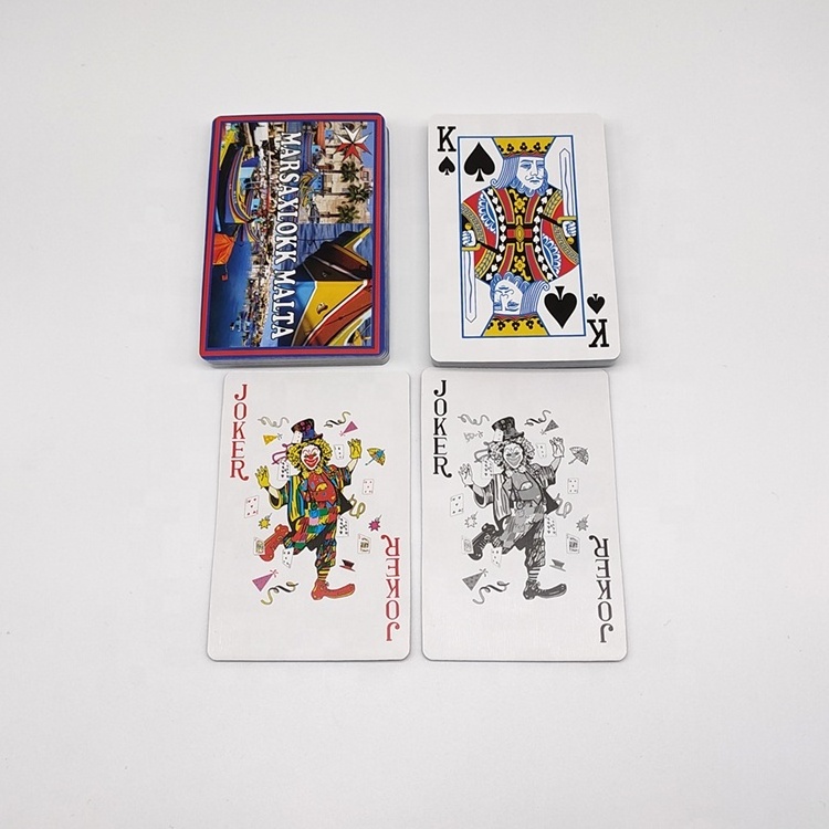 JP107 Manufacturer Supply Custom Deck Of Playing Cards Promotional Souvenir Of Malta & Gozo Playing Cards Bridge