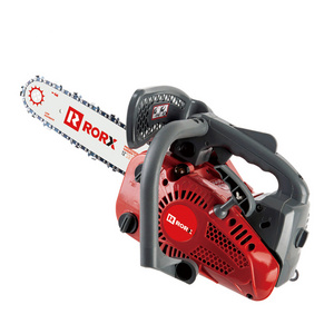 Single handle operated long endurance small engine gasoline chainsaw 25cc