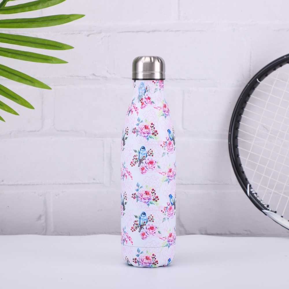 Custom Logo BPA Free Eco Friendly Stainless Steel Water Bottle Double Wall Insulated Vacuum Cola Bottle