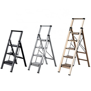 Multi Color Folding Ladder Household Flower Rack 2/3/4 Ladder Outdoor And Indoor Carbon Steel Ladder