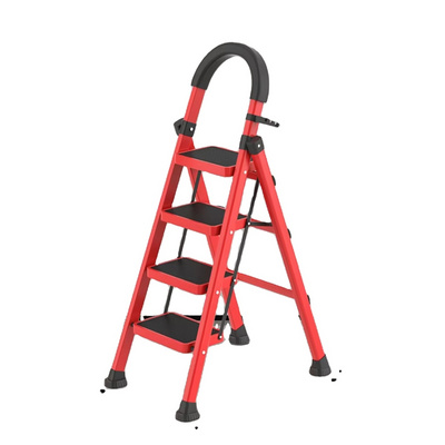 3 to 7 Steps Household Domestic Use Wide Step Iron Ladder