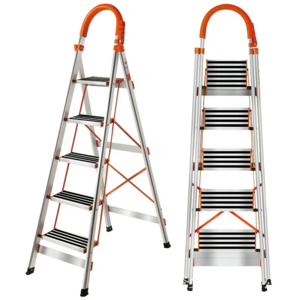 Folding ladder Two three four five six seven steps ladder Home Use Aluminum Step Ladders Domestic Household Strong Structure La