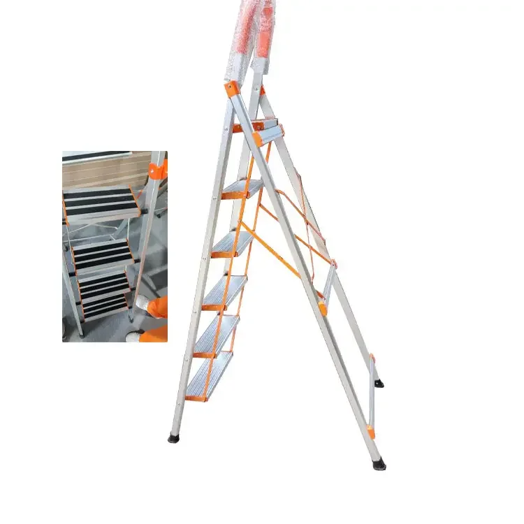 Folding ladder Two three four five six seven steps ladder Home Use Aluminum Step Ladders Domestic Household Strong Structure La