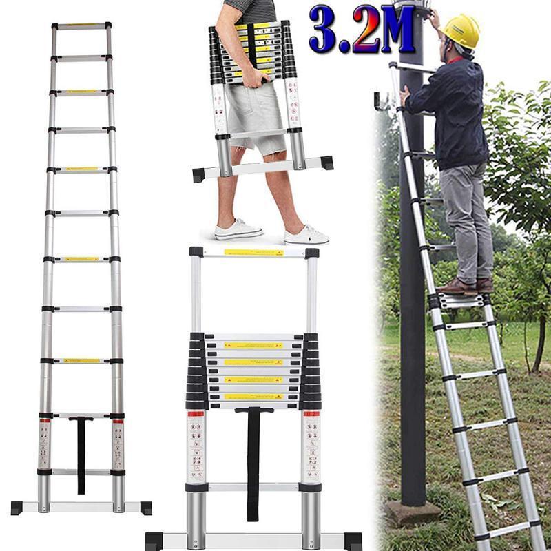 Packable Ladder Aluminum Compact Folding Ladder Foldable Warehouse Multipurpose Ladder ...