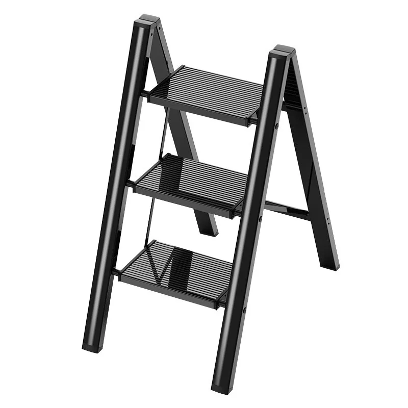 Color customized folding ladder household  flower rack 2/3/4 ladder indoor aluminium ladder