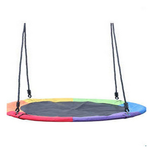 Production Quality Unique Round Swing Outdoor Kids Play Swing Chair Hanging Swing Web