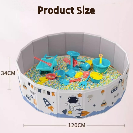 Unisex Ocean Ball Foldable Indoor Amusement Park Ball Pit Pool Strong No-Fall down Plastic Baby Play Toy Kids Games