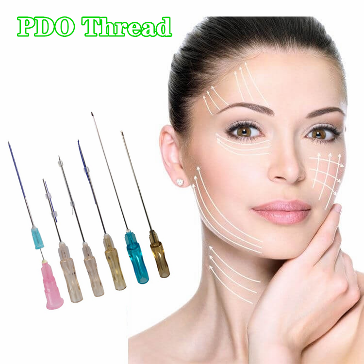 hot sell facelifting polydioxanone noble thread lift suture thread pdo 4d cog sharp 23g 60mm threads lifting