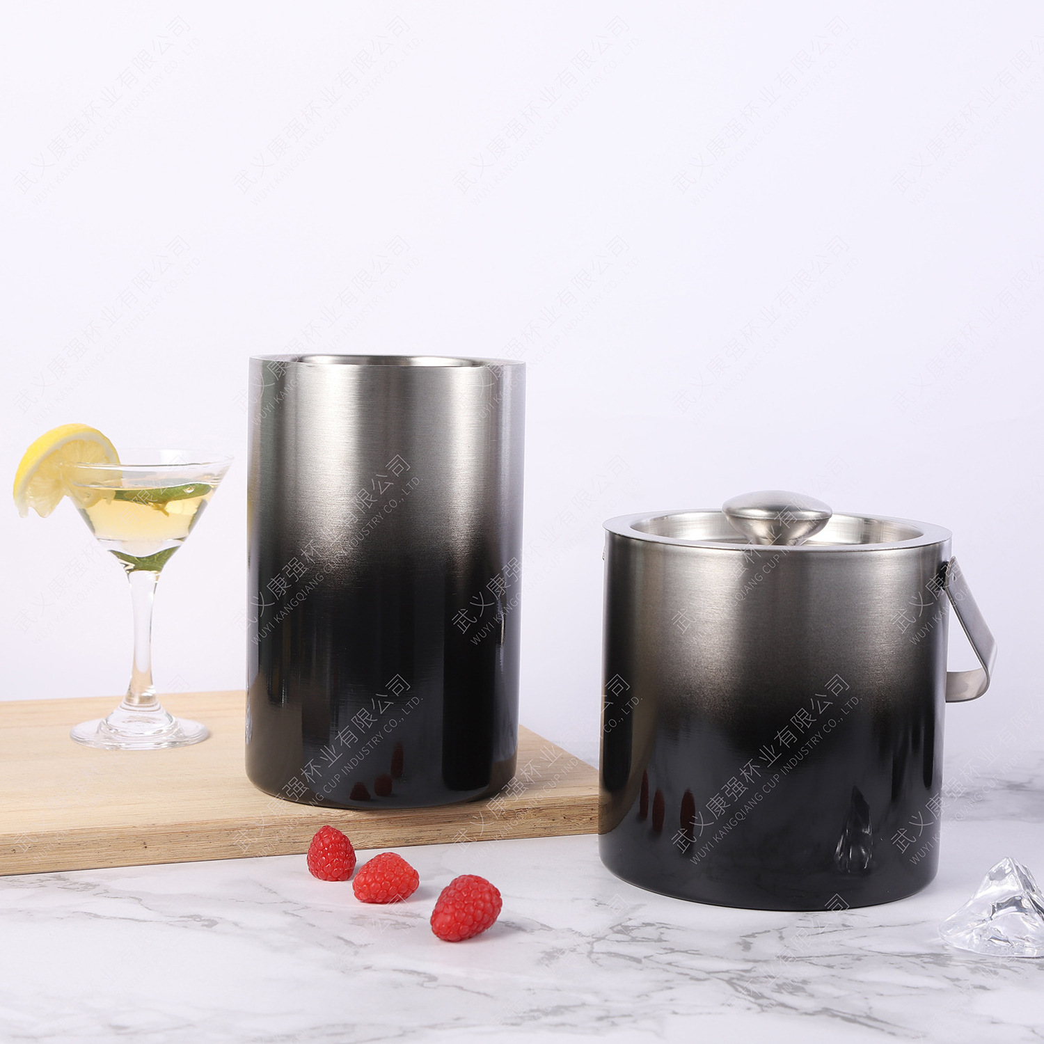 Top Seller Custom 2.5L Double Wall Wine Insulated Cooler Stainless Steel Metal Champagne Ice Bucket With Lid