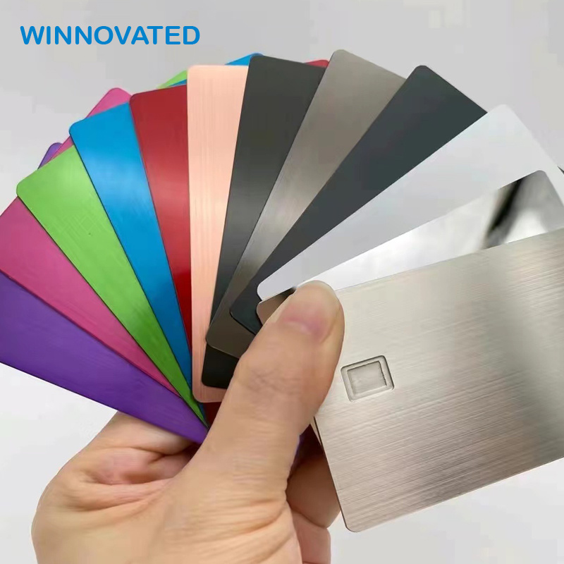 Stainless Steel Engravavable Customized 2 Sides Metal Debit Card 100pcs Blank