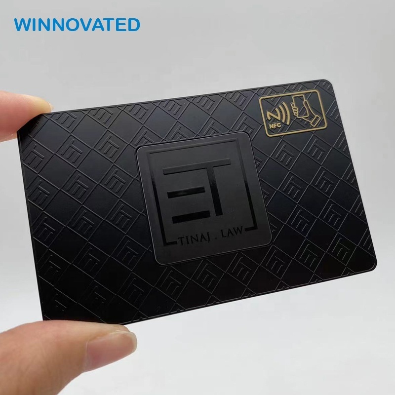 Stainless Steel RFID White Trending Product Black Business Metal NFC Card