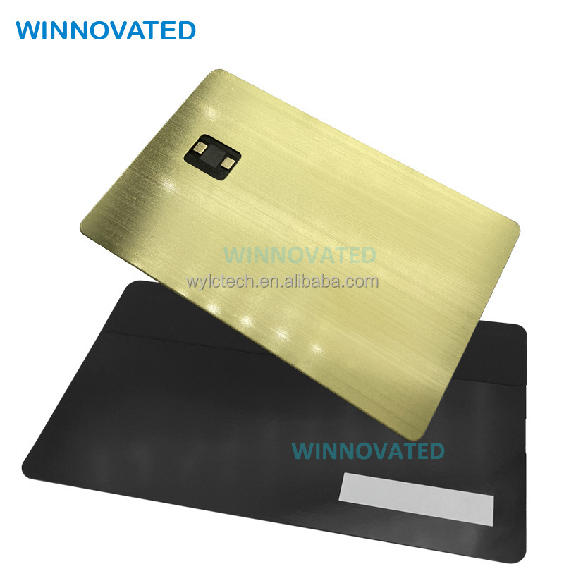 Stainless Steel Engravavable Customized 2 Sides Metal Debit Card 100pcs Blank