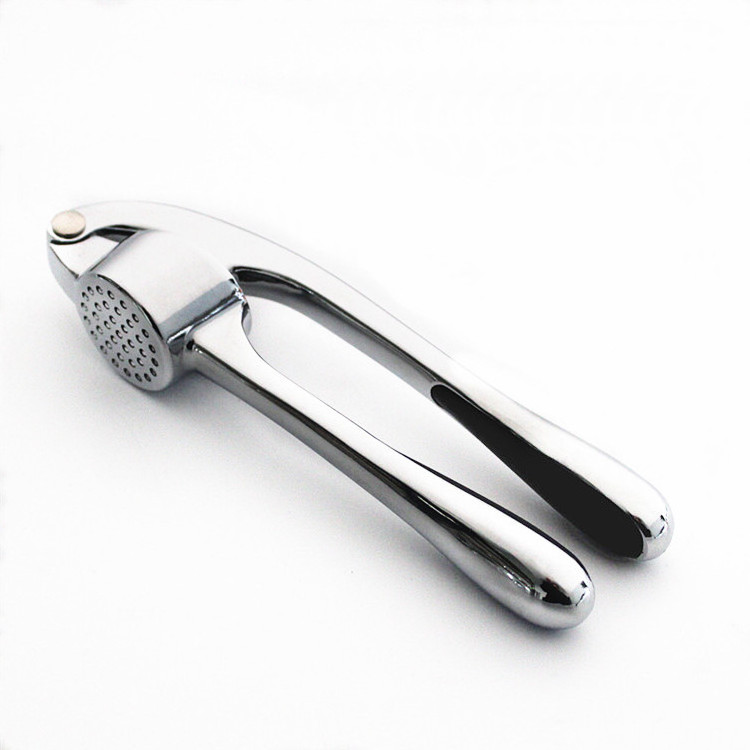 Factory sale Silver Zinc Alloy Crusher Specialized   Garlic Peeler Squeezer  Garlic Press Tools